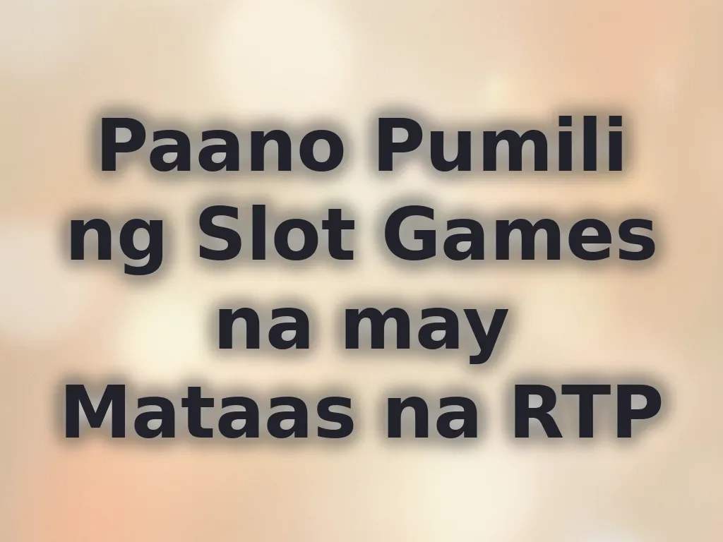 Slot RTP Guide